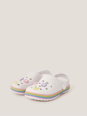 Monsoon Natural Flower Stripe Clogs - Image 1 of 3