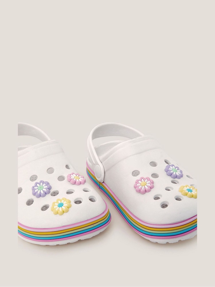 Monsoon Flower Stripe Clogs - Bild 3 von 3 Monsoon Flower Stripe Clogs - Bild 3 von 3