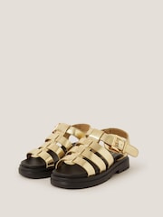 Monsoon Gold Chunky Platform Sandals - Image 2 of 3
