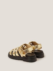 Monsoon Gold Chunky Platform Sandals - Image 3 of 3
