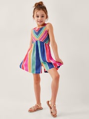 Monsoon Strappy Stripe Playsuit - صورة 1 من 4