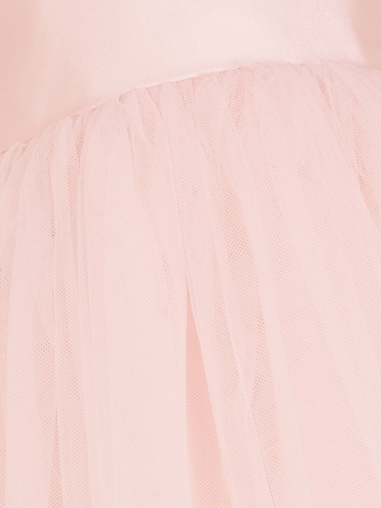 Monsoon Pink Baby Angel Wing Sleeve Tulle Dress - Image 4 of 4