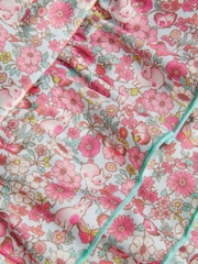 Monsoon Pink Baby Ditsy Floral Print Frilly Swimsuit - Image 3 of 3