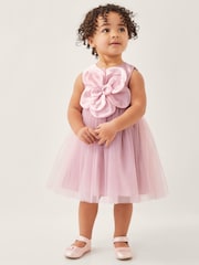 Monsoon Pink Baby Annabelle Flower Bodice Tulle Dress - Image 1 of 4