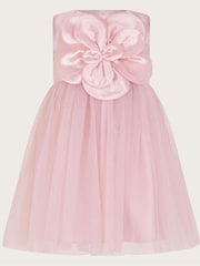 Monsoon Pink Baby Annabelle Flower Bodice Tulle Dress - Image 2 of 4
