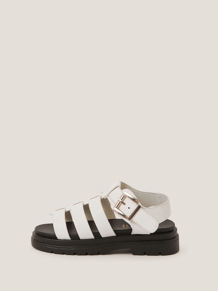 Monsoon White Chunky Platform Sandals - Image 1 of 3