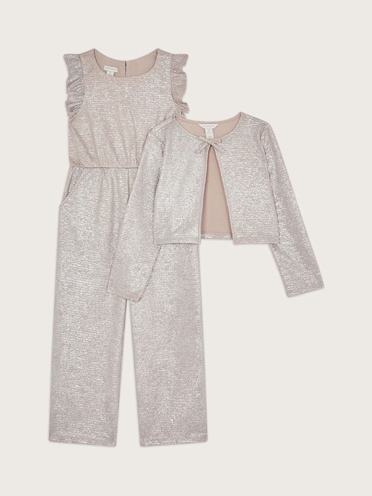 Monsoon Imogen Shimmer Jacket and Jumpsuit Set - صورة 2 من 4