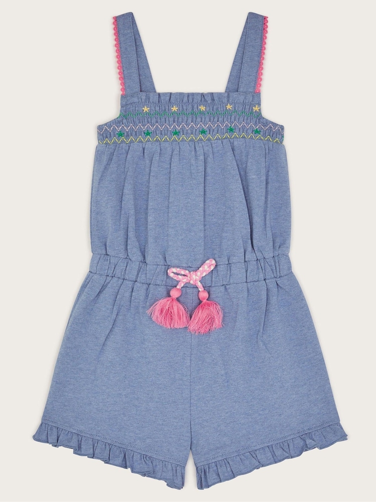 Monsoon Embroidered Jersey Playsuit - صورة 1 من 3
