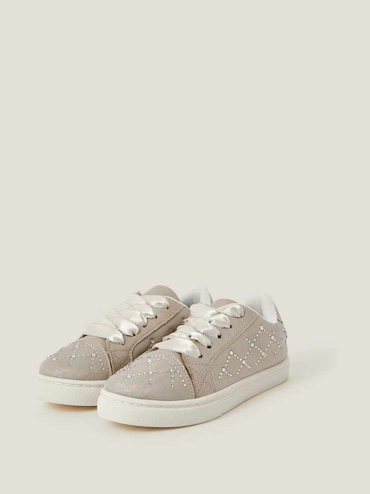 Monsoon Iridescent Diamante Trainers - Imagen 2 de 3 Monsoon Iridescent Diamante Trainers - Imagen 2 de 3