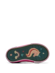 Rosa - Clarks Clarks Toddler Wide Fit Foxing Canvas Shoes - Imagen 7 de 7