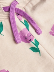 Monsoon Pink Tulip Print Jersey 100% Cotton Shorts - Image 3 of 3