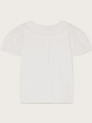 Monsoon White Jersey Broderie Blouse - Image 2 of 3