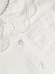 Monsoon White Jersey Broderie Blouse - Image 3 of 3