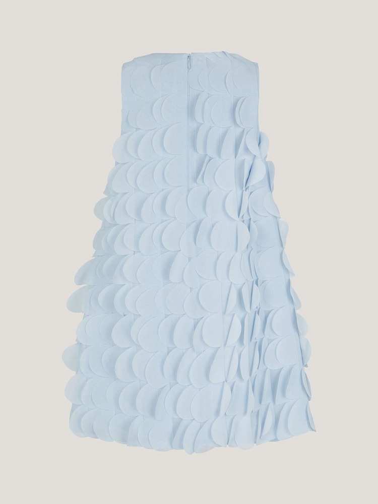 Monsoon Blue Jazzy Scallop Frill Shift Dress - Image 3 of 3