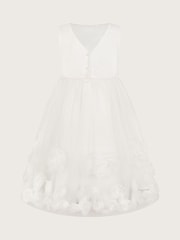 Monsoon Natural Josie 3D Rosette Dress - Image 3 of 4