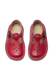 Clarks Red Standard Fit (F) Leather Joyful Skip Toddler Shoes - Image 5 of 7