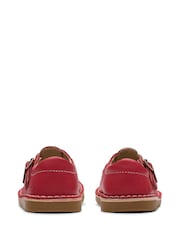 Clarks Red Standard Fit (F) Leather Joyful Skip Toddler Shoes - Image 6 of 7