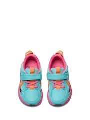 Clarks Blue Standard Fit (F) Aqua Selva Hero Toddler Shoes - Image 5 of 7