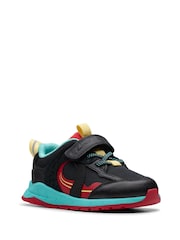 Clarks Black Selva Hero Toddler Shoes - Image 3 of 7