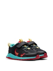 Clarks Black Selva Hero Toddler Shoes - Image 4 of 7