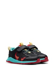 Clarks Black Selva Hero Toddler Shoes - Image 4 of 7