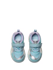 Clarks Blue Standard Fit (F) Tidal Shell Toddler Shoes - Image 5 of 7