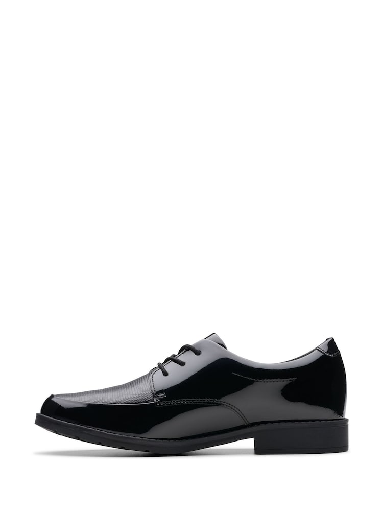 Clarks Patent Aubrie Dress Youth Shoes - Image 2 of 7