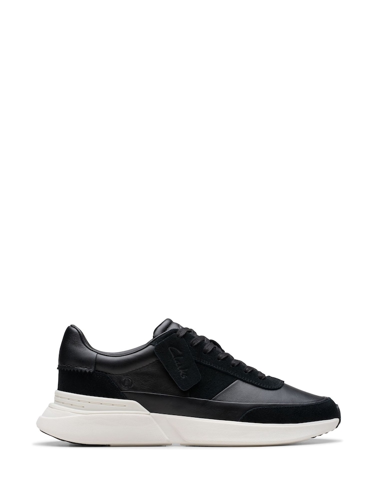 Clarks Black Leather Craft Pace Shoes - Image 1 of 7