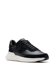Clarks Black Leather Craft Pace Shoes - Image 3 of 7