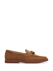 Clarks Brown Suede Torford Tassel Shoes - Image 1 of 7