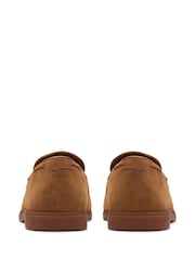 Clarks Brown Suede Torford Tassel Shoes - Image 6 of 7