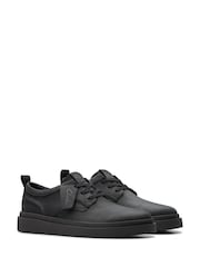 Clarks Black Leather Polden Lace Shoes - Image 4 of 7