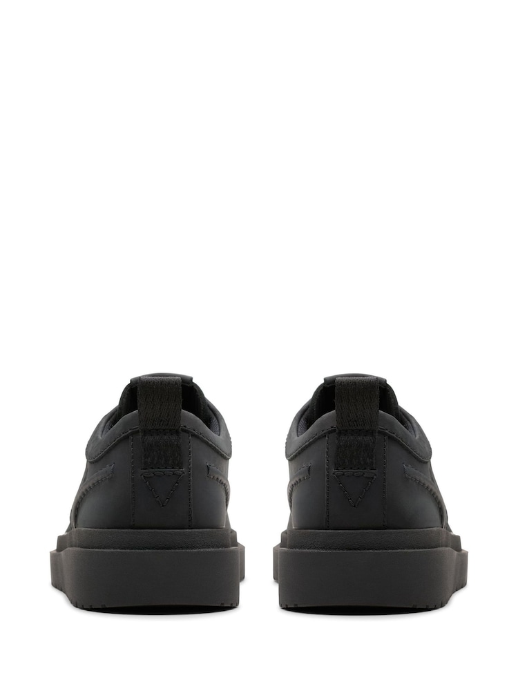 Clarks Black Leather Polden Lace Shoes - Image 5 of 7