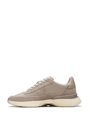 Clarks Grey Leather Craft Pace Shoes - Image 2 of 7