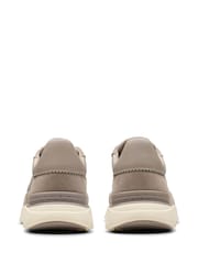 Clarks Grey Leather Craft Pace Shoes - Image 5 of 7