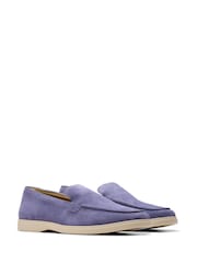 Clarks Blue Suede Torford Easy Shoes - Image 4 of 7