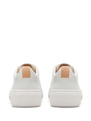 Clarks Off White Standard Fit (D) Nubuck Hollyhock Walk Trainers - Image 6 of 7