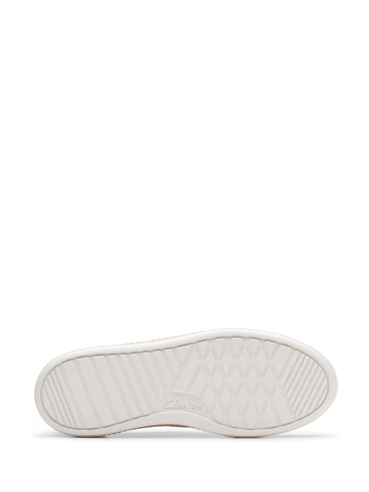 Clarks Off White Standard Fit (D) Nubuck Hollyhock Walk Trainers - Image 7 of 7