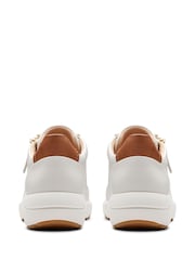 Clarks White Leather Tivoli Zip Shoes - Image 4 of 7