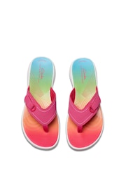 Clarks Pink Ombre Brinkley Reyna Sandals - Image 5 of 6