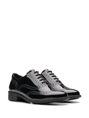 Clarks Black Patent Havisham Oak Shoes - Image 4 of 8