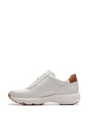 Clarks White Tivoli Zip Shoes - Image 2 of 6