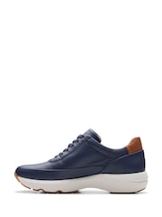 Clarks Blue Leather Tivoli Zip Shoes - Image 2 of 8
