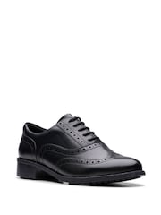Clarks Blue Leather Tivoli Zip Shoes - Image 3 of 8