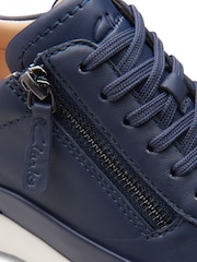Clarks Blue Leather Tivoli Zip Shoes - Image 8 of 8