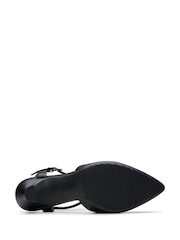 Clarks Black Wide Fit (E) Wide Fit Leather Kataleyna Cora Shoes - Image 7 of 7