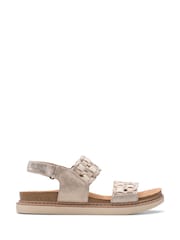 Clarks Metallic Arwell Glide Sandals - Image 1 of 7