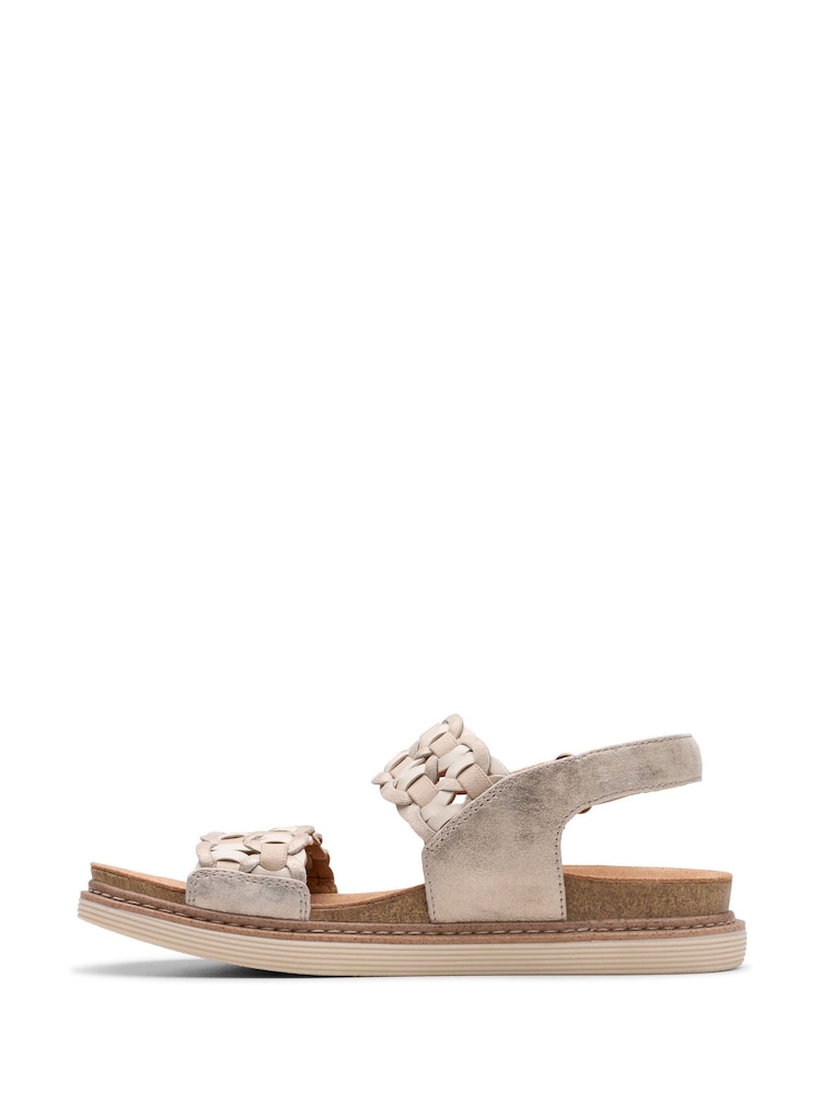 Clarks Metallic Arwell Glide Sandals - Image 2 of 7