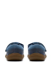 Clarks Blue Standard Fit (F) Flash Grow Toddler Shoes - Image 6 of 7
