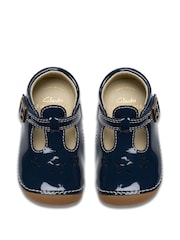 Clarks Blue Wide Fit (G) Patent Tiny Skip Toddler Shoes - Image 5 of 7